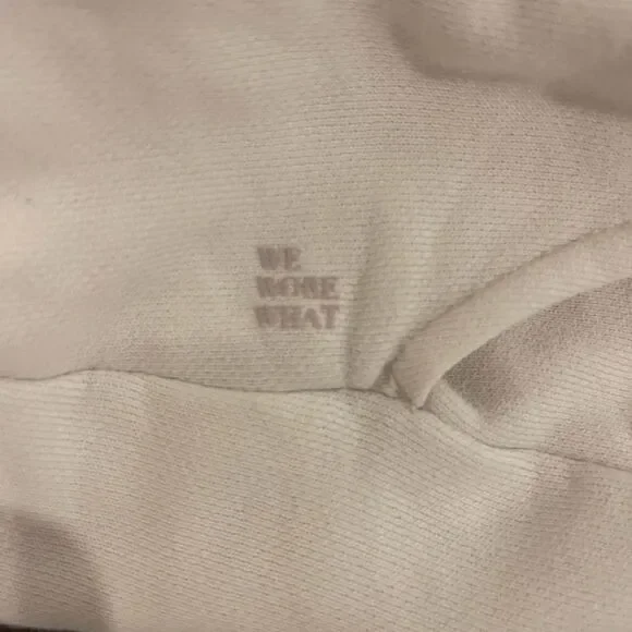 WeWoreWhat Ivory Sweatpants with drawstring Size Medium! - Picture 2 of 4
